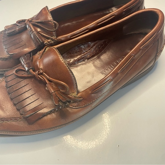 Cole Haan Men’s 12M Brown Leather Tassel Loafers PRELOVED - Picture 7 of 12
